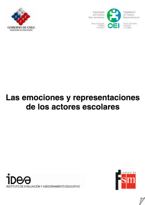 Portada de "Las emociones y representaciones de los actores escolares"